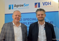 Henk van Tuijl and Bernardus van der Heide from AgrowSer or VDH Foil Greenhouses